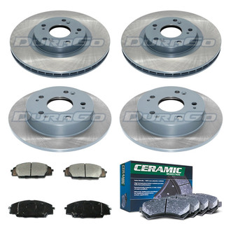 DuraGo® - Titanium Series Plain Brake Kit with Ceramic Pads