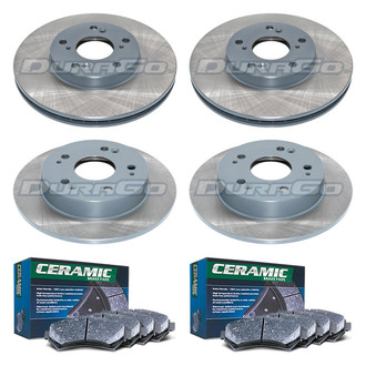DuraGo® - Titanium Series Plain Brake Kit with Ceramic Pads