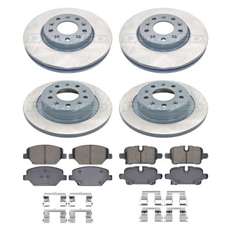 DuraGo® - Titanium Series Plain Brake Kit with Ceramic Pads