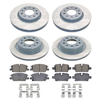 DuraGo® - Titanium Series Plain Brake Kit with Ceramic Pads