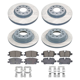 DuraGo® - Titanium Series Plain Brake Kit with Ceramic Pads