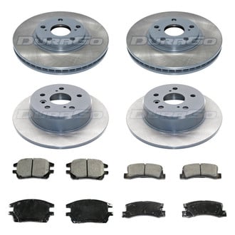 DuraGo® - Titanium Series Plain Front and Rear Brake Kit with Ceramic Pads