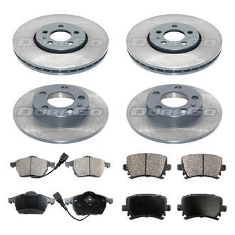 DuraGo® - Titanium Series Plain Front and Rear Brake Kit with Ceramic Pads