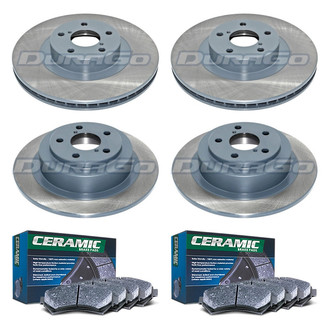 DuraGo® - Titanium Series Plain Front and Rear Brake Kit with Ceramic Pads