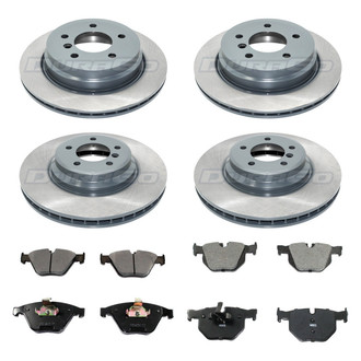 DuraGo® - Titanium Series 1-Piece Plain Brake Kit with Ceramic Brake Pads
