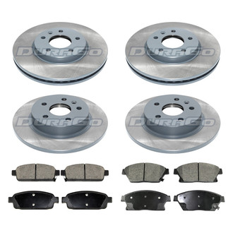 DuraGo® - Titanium Series Plain Front and Rear Brake Kit with Ceramic Pads