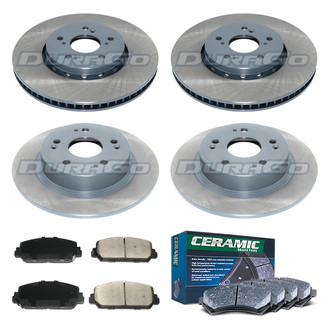 DuraGo® - Titanium Series Plain Brake Kit with Ceramic Pads