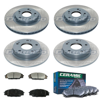 DuraGo® - Titanium Series Plain Brake Kit with Ceramic Pads