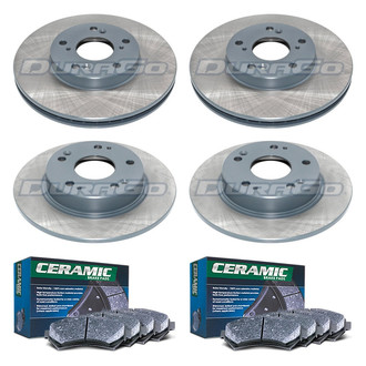 DuraGo® - Titanium Series 1-Piece Plain Brake Kit with Ceramic Brake Pads