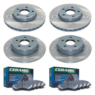DuraGo® - Titanium Series 1-Piece Plain Brake Kit with Ceramic Brake Pads