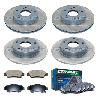 DuraGo® - Titanium Series Plain Brake Kit with Ceramic Pads