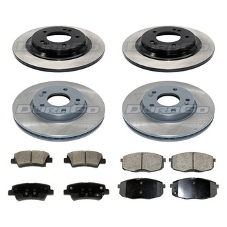 DuraGo® - Titanium Series 1-Piece Plain Brake Kit with Ceramic Brake Pads