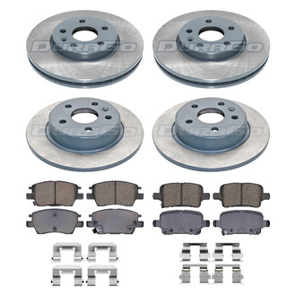 DuraGo® - Titanium Series 1-Piece Plain Brake Kit with Ceramic Brake Pads