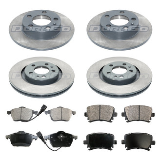 DuraGo® - Titanium Series Plain Front and Rear Brake Kit with Ceramic Pads