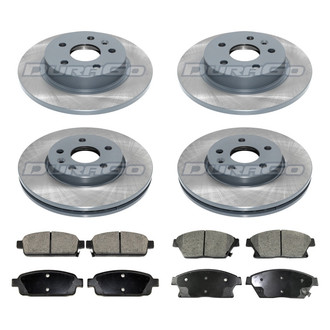 DuraGo® - Titanium Series Plain Front and Rear Brake Kit with Ceramic Pads