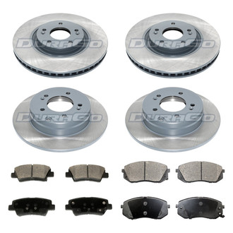 DuraGo® - Titanium Series 1-Piece Plain Brake Kit with Ceramic Brake Pads