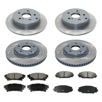 DuraGo® - Titanium Series Plain Front and Rear Brake Kit with Ceramic Pads
