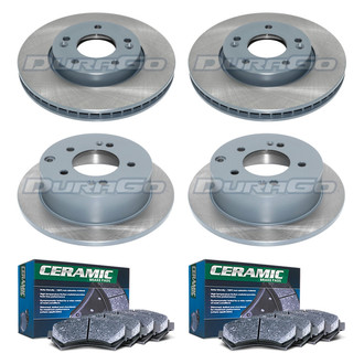 DuraGo® - Titanium Series Plain Brake Kit with Ceramic Pads