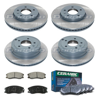 DuraGo® - Titanium Series 1-Piece Plain Brake Kit with Ceramic Brake Pads