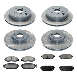 DuraGo® - Titanium Series 1-Piece Plain Brake Kit with Ceramic Brake Pads