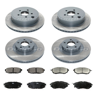 DuraGo® - Titanium Series Plain Front and Rear Brake Kit with Ceramic Pads