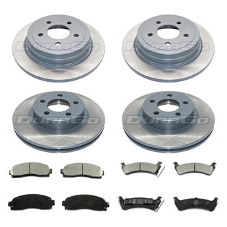 DuraGo® - Titanium Series Plain Front and Rear Brake Kit with Ceramic Pads