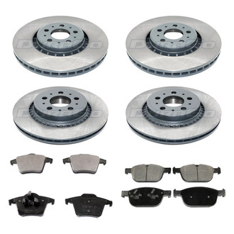 DuraGo® - Titanium Series 1-Piece Plain Brake Kit with Ceramic Brake Pads