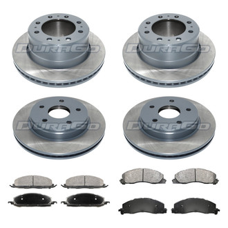 DuraGo® - Titanium Series Plain Front and Rear Brake Kit with Ceramic Pads
