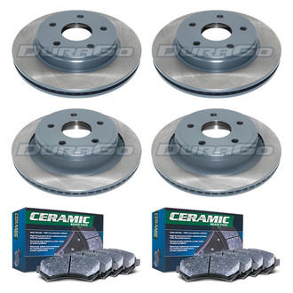DuraGo® - Titanium Series 1-Piece Plain Brake Kit with Ceramic Brake Pads