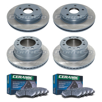 DuraGo® - Titanium Series Plain Front and Rear Brake Kit with Ceramic Pads
