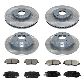 DuraGo® - Titanium Series Plain Front and Rear Brake Kit with Ceramic Pads