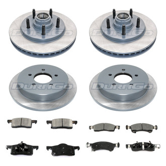DuraGo® - Titanium Series Plain Brake Kit with Ceramic Pads