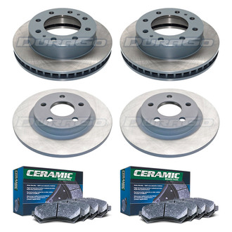 DuraGo® - Titanium Series Plain Brake Kit with Ceramic Pads