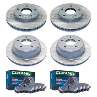 DuraGo® - Titanium Series 1-Piece Plain Brake Kit with Ceramic Brake Pads