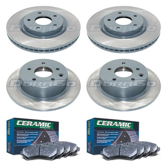 DuraGo® - Titanium Series 1-Piece Plain Brake Kit with Ceramic Brake Pads