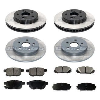 DuraGo® - Titanium Series Plain Front and Rear Brake Kit with Ceramic Pads
