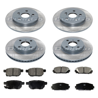 DuraGo® - Titanium Series Plain Front and Rear Brake Kit with Ceramic Pads