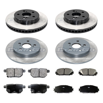 DuraGo® - Titanium Series Plain Front and Rear Brake Kit with Ceramic Pads
