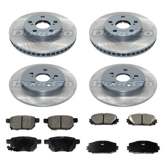 DuraGo® - Titanium Series 1-Piece Plain Brake Kit with Ceramic Brake Pads