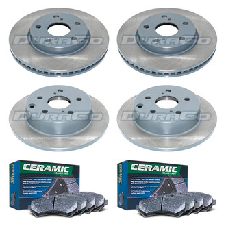 DuraGo® - Titanium Series 1-Piece Plain Brake Kit with Ceramic Brake Pads