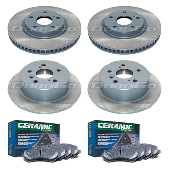 DuraGo® - Titanium Series 1-Piece Plain Brake Kit with Ceramic Brake Pads