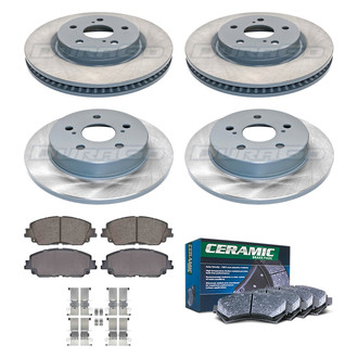 DuraGo® - Titanium Series Plain Front and Rear Brake Kit with Ceramic Pads