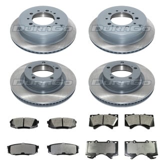 DuraGo® - Titanium Series Plain Front and Rear Brake Kit with Ceramic Pads