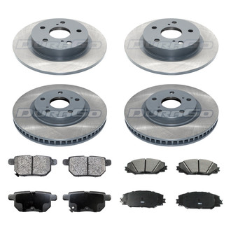 DuraGo® - Titanium Series 1-Piece Plain Brake Kit with Ceramic Brake Pads