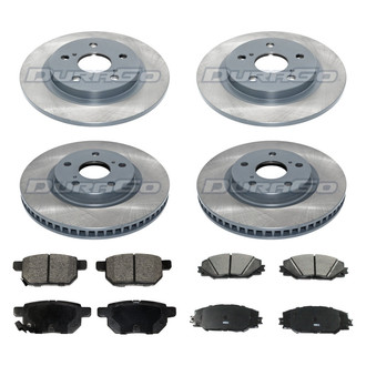 DuraGo® - Titanium Series 1-Piece Plain Brake Kit with Ceramic Brake Pads