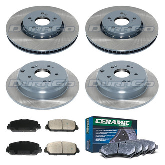 DuraGo® - Titanium Series Plain Brake Kit with Ceramic Pads