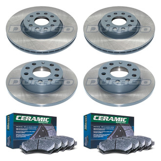 DuraGo® - Titanium Series Plain Front and Rear Brake Kit with Ceramic Pads