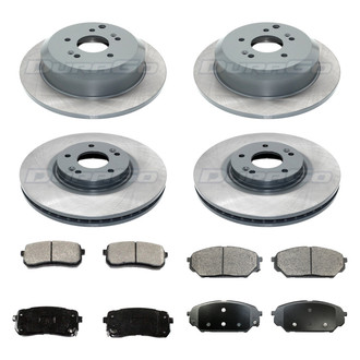 DuraGo® - Titanium Series 1-Piece Plain Brake Kit with Ceramic Brake Pads
