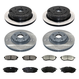 DuraGo® - Titanium Series 1-Piece Plain Brake Kit with Ceramic Brake Pads