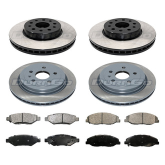 DuraGo® - Titanium Series Plain Front and Rear Brake Kit with Ceramic Pads
